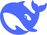 Logo da ferramenta Deepseek